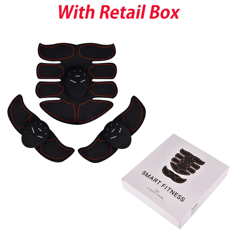 5 EMS Abdominal Hips Muscle Training Wireless Buttocks ABS Stimulator Fitness Professional Body Slimming Massager USA Stock - Цвет: 5