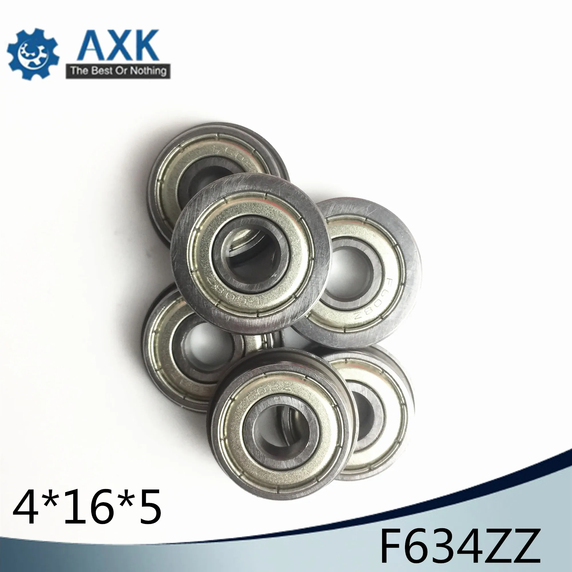 F634ZZ Фланцевая втулка подшипника 4x16x5 мм ABEC 1 ( 10 шт.) фланцевые F634 Z ZZ шариковые