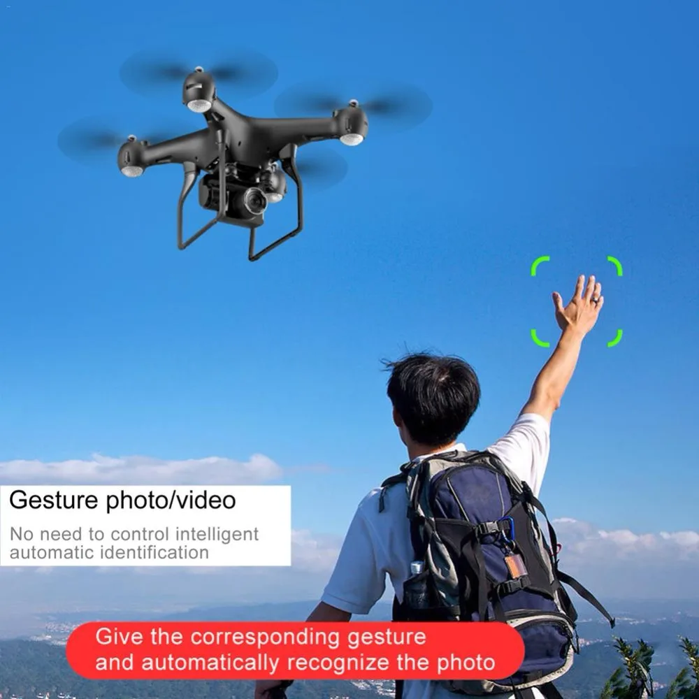 Модернизированный Квадрокоптер S32T fpv с камерой 4K ESC HD 20mp регулируемая камера селфи Дрон RC вертолеты 4-осевой самолет летающая игрушка