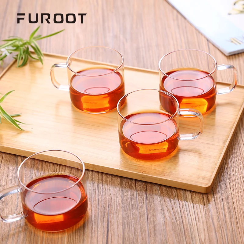 Чайные кружки Furoot из двух частей стеклянные чайные 150 мл чайный набор