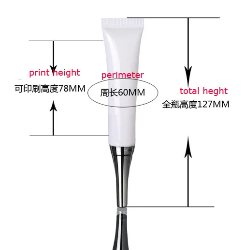 

300PCS Soft Empty Tube White Soft Tube Makeup Cosmetic Cream Lotion Travel Containers Case 15ml Facial Cleanser Container