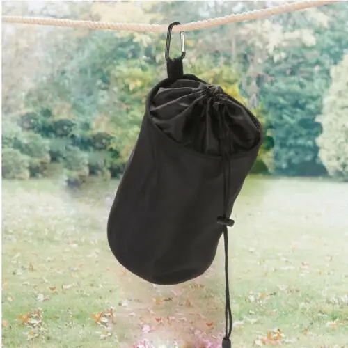 Hanging Clothespin Bag Clothes Pin Pins Drawstring Laundry Sturdy Storage Holder images - 6