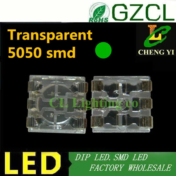 Прозрачная Скоба SMD LED 5050 высокояркая белая 5 мм чип led 3 0 в (CE & Rosh)|led par can 64|led low voltage