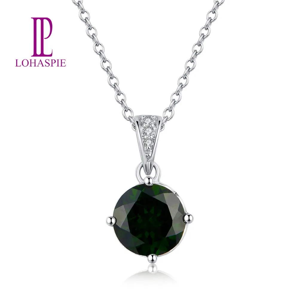 LP Россия изумруд натуральный драгоценный камень хром Подвеска из диопсида