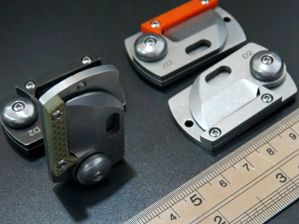 ZZSQ обновлен C188 Dog Tag мини складные ножи D2 лезвие Сталь ручка Отдых Открытый