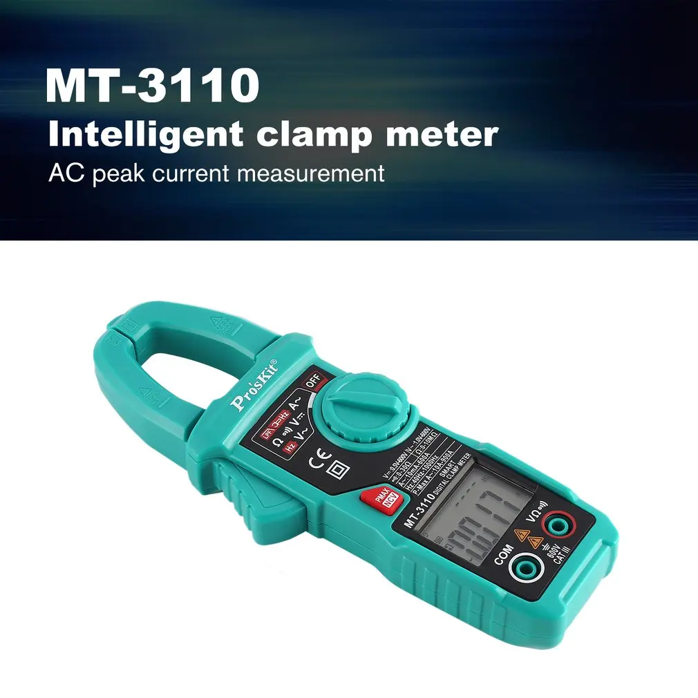 Pro'skit MT-3110 интеллектуальные клещи двойной экран цифровой дисплей мультиметр