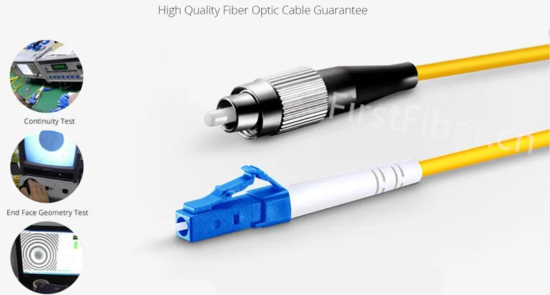 1m 2m 3m 10pcs/bag LC PC TO FC PC LC UPC to FC UPC G657A Fiber Patch Cable, Jumper, Patch Cord Simplex 2.0mm PVC SM