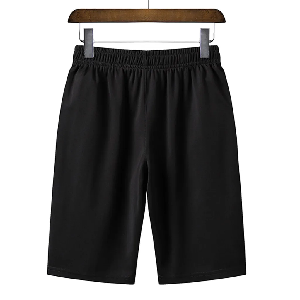 Men Summer Solid Color Casual Male Shorts Bermuda Masculina Men Shorts Quick Dry Bermuda Casual Jogger Short Pant Men