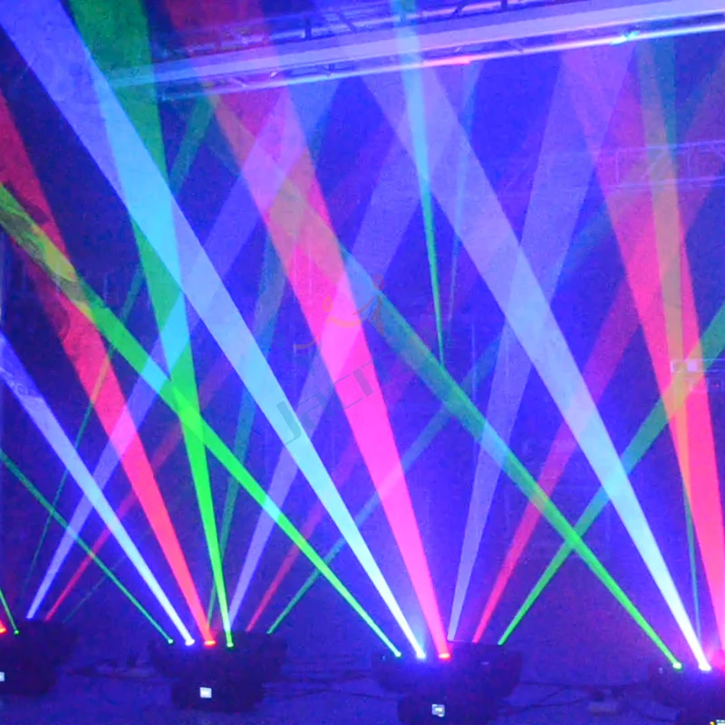 

(4Pcs/Lot) Movinng Head Spider Laser Light RGB Full Colour ( Green 80mw Blue 500mw Red 200mw ) For Dj Beam Laser Light