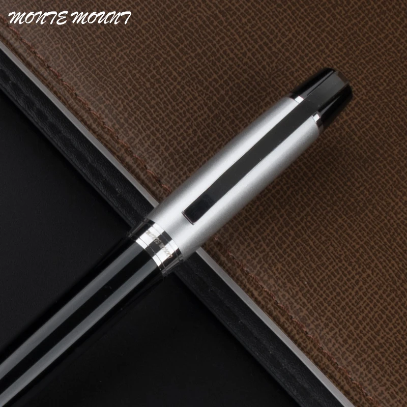 

Silver and black School Supplies metal Business pen Office Stationery Writing marker roller ball pen refill
