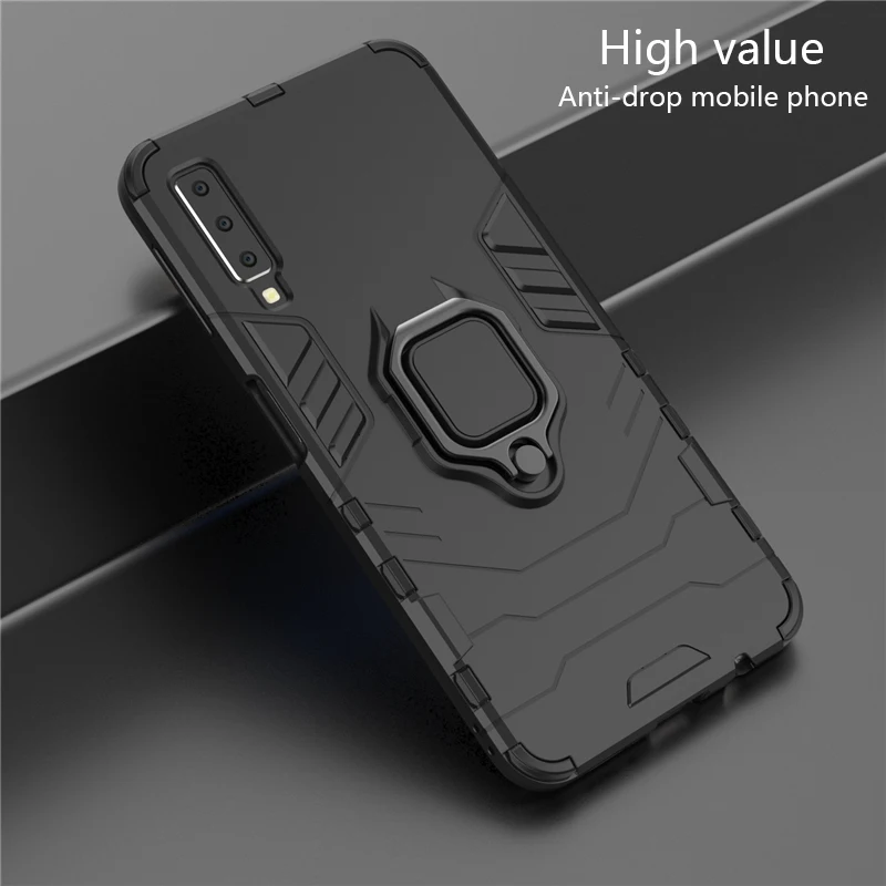 Для Samsung Galaxy A7 2018 чехол автомобильный Магнитный бампер ударопрочный ТПУ