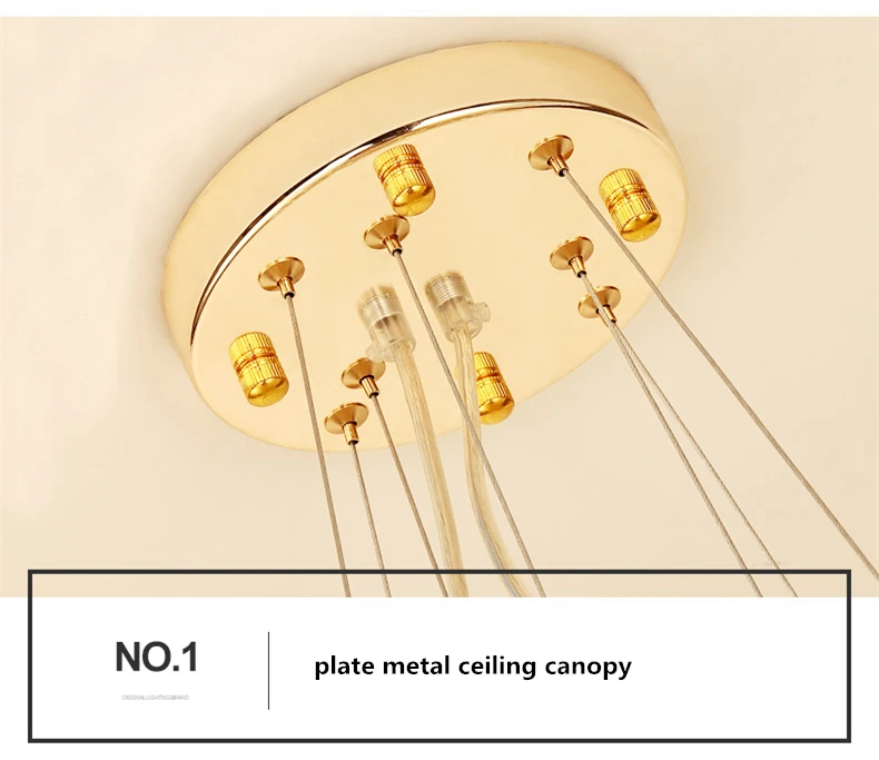 Пост современная роскошная вилла Led подвесные светильники блеск Cristal HangLamp для гостиной Luminaria Led подвесной светильник светильники