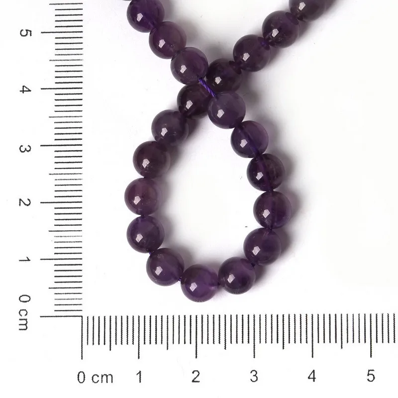 NiceBeads, 4, 6, 8, 10 мм, фиолетовые бусины, Натуральный Камень Amythest, бусины для рукоделия, свободные бусины для женщин, бисер для изготовления ювелирных изделий, пряди, сделай сам