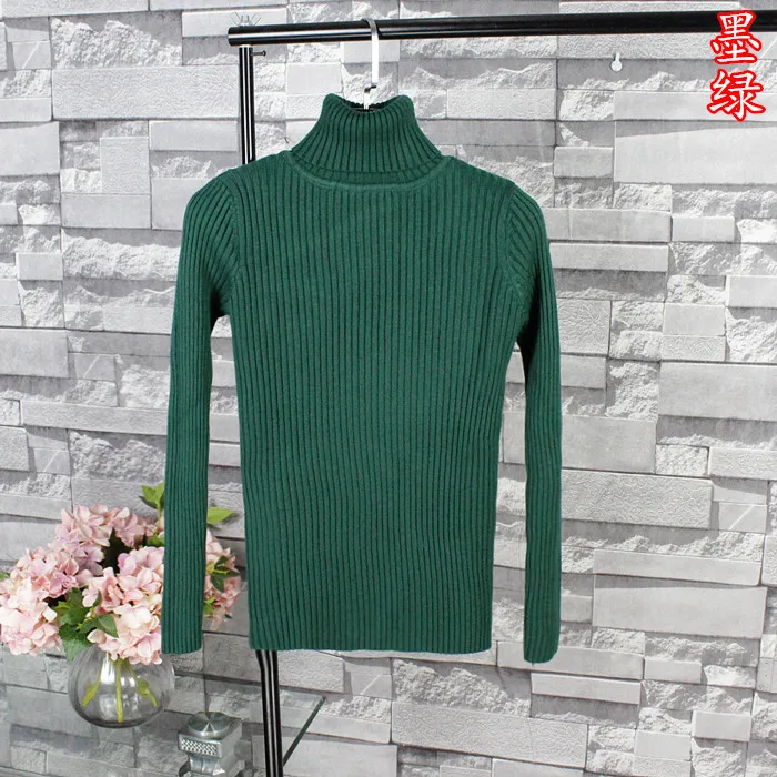 fashion women turtleneck thick cashmere sweater female knitted slim pullover ladies all-match basic long sleeve shirt clothing | Женская