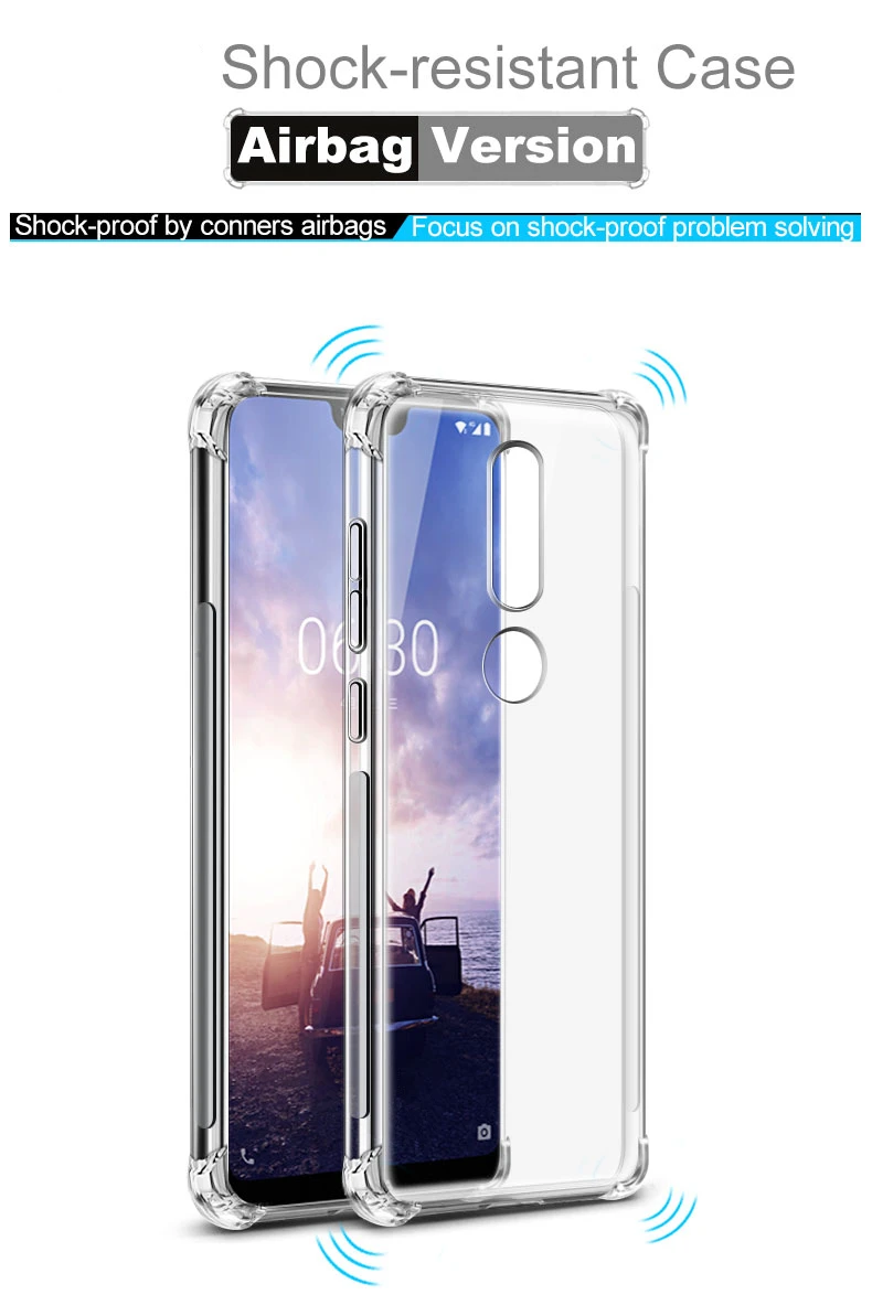 Для Nokia 2,1 3,1 5,1 7,1 плюс X5 X7 Чехол Мягкий противоударный чехол для Nokia X6 на возраст 1, 2, 3, 5, 6, 7, 8, 9 и 6 и 7 Plus Air силиконовый чехол