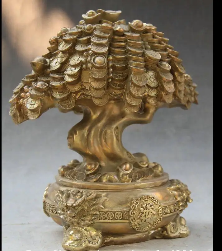Suyun00424655 @ + 9 &quotКитайский Фен-шуй медная голова дракона для денег богатства монета
