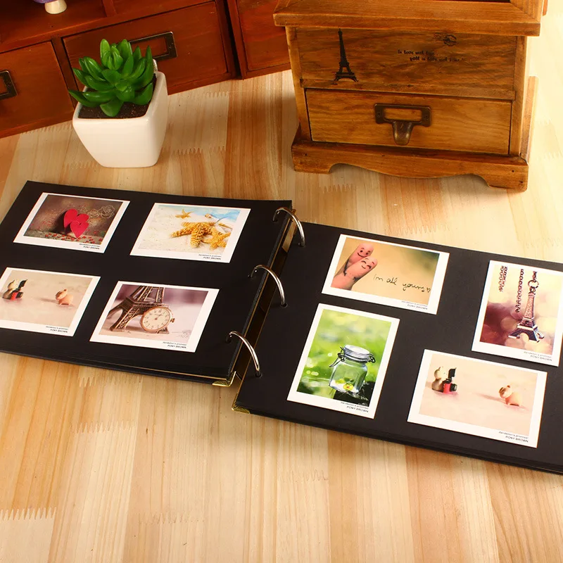 

New High-Grade Linen DIY Photo Album Creative Family Wedding Photo Album Scrapbook Housewarming Gifts