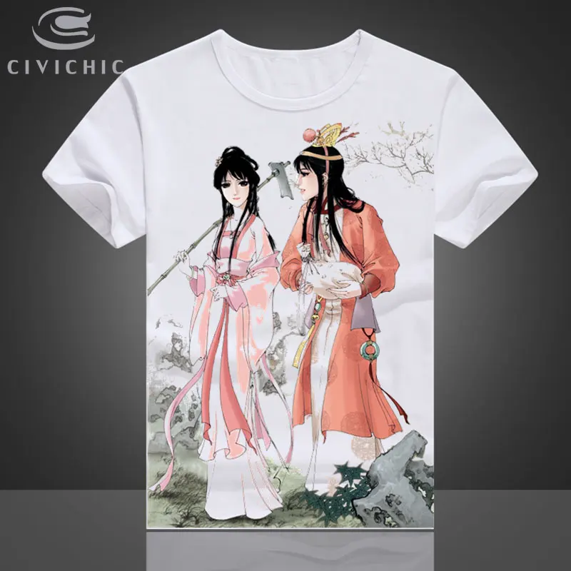 CIVI шик Восточный в этническом стиле Свободные Футболка Женская Китайский Стиль