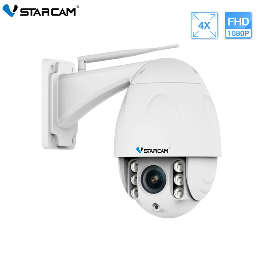 Камера видеонаблюдения VStarcam Беспроводная купольная PTZ камера 1080P HD 4 кратный зум