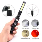 Светодиодная лампа, USB перезаряжаемая Встроенная батарея COB XPE, светодиодный фонарь с магнитом, портативный фонарик для кемпинга на открытом воздухе