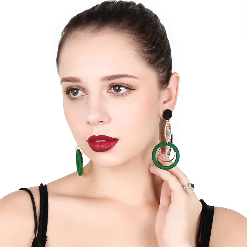 Серьги универсальные модный стиль Мода Круг aretes де mujer modernos 2018 кисточкой серьги