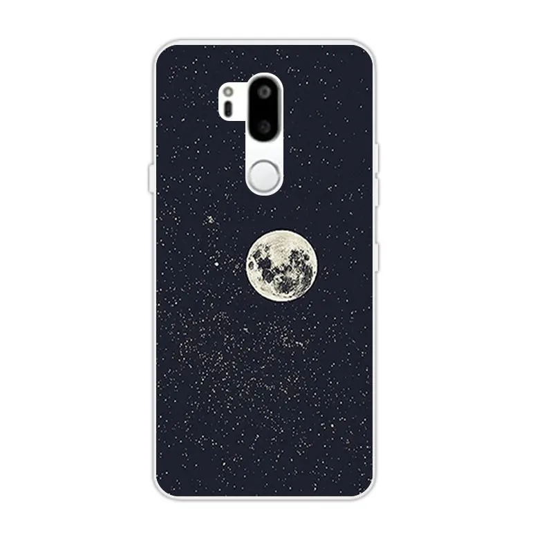 Силиконовые чехлы для Coque LG G7 задняя крышка 6 1 "Мягкий Роскошный ТПУ Fundas ThinQ