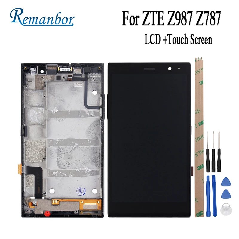 Remanбор для zte Z987 Z787 ЖК дисплей и сенсорный экран в сборе аксессуары мобильного