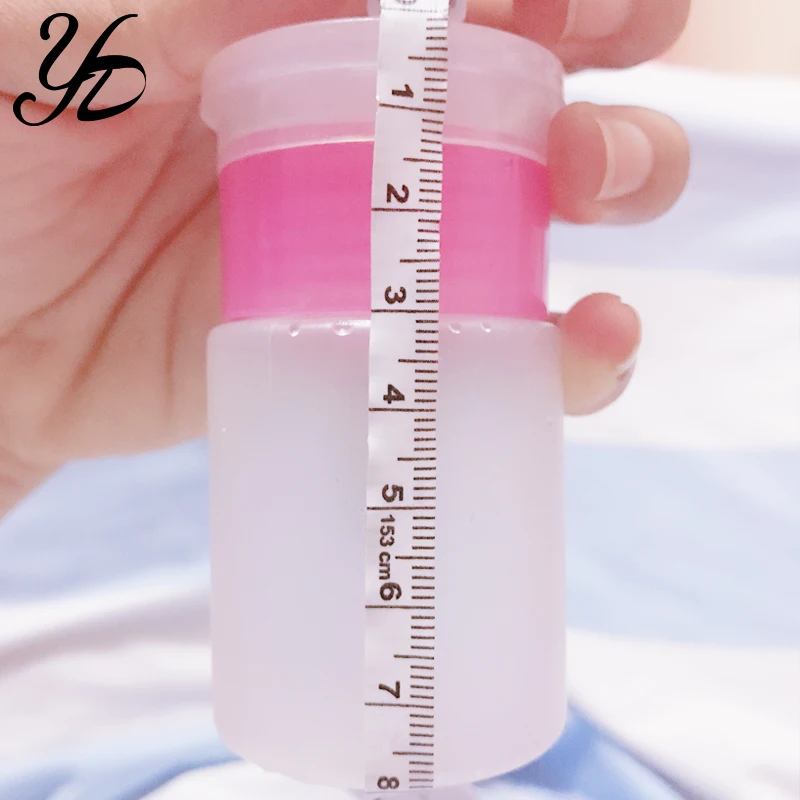 Yiday 1pcs Small Empty Pump Bottle W/ Stopper for Remover Nail Polish Cosmetic Plastic Dispenser Containers Flip-cap Manicure | Красота и