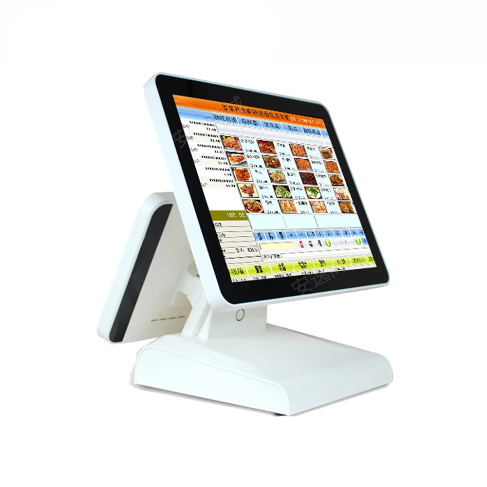 POS-терминал POS1619D с двойным жк-дисплеем для ресторана Pos-терминал все в одном