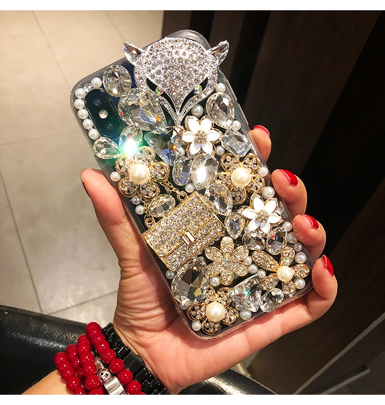 Luxury Diamond Phone Cover Case For Samsung Galaxy Note 9 8 7 5 C10 C9 Pro C7 Soft Back Cases |