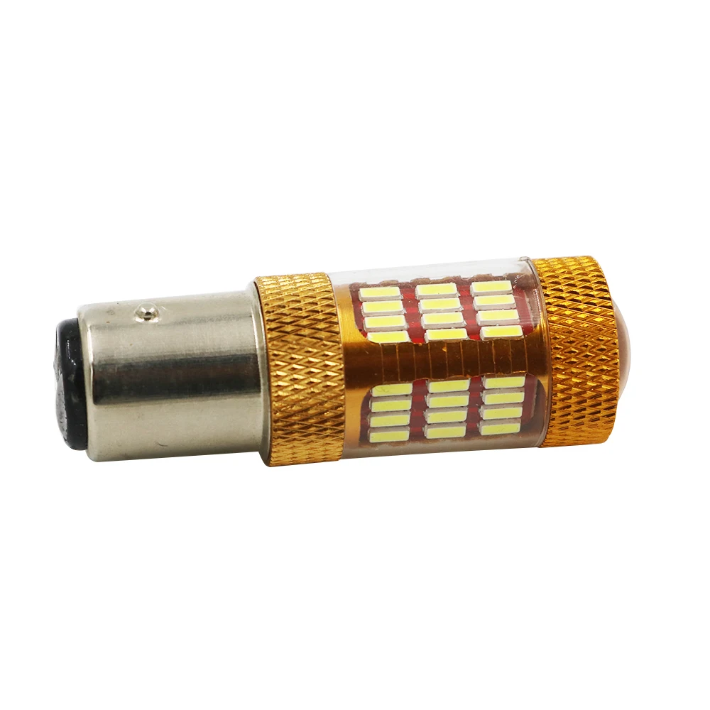 Y 50X BA15D 1157 светодиодный 60smd 7 5 W супер яркий 4014 12V Светодиодный белый автомобильный