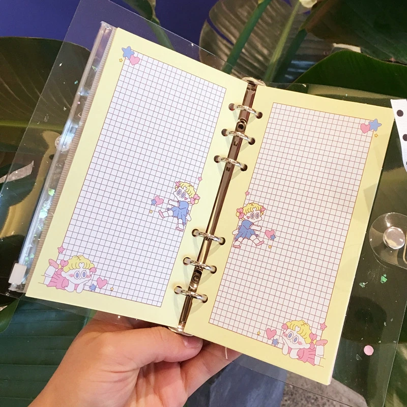Корейский ins A6 Kawaii 6 отверстий планировщик наполнитель бумага s для Filofax офиса школы спираль тетрадь наполнитель бумага Биндер внутренние страницы