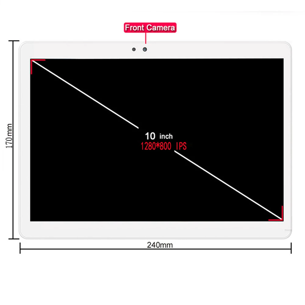 Обновлено DHL бесплатно 10 дюймов Android 8 0 Восьмиядерный планшет PC 4 Гб RAM 64 ROM Core 3G/4G LTE