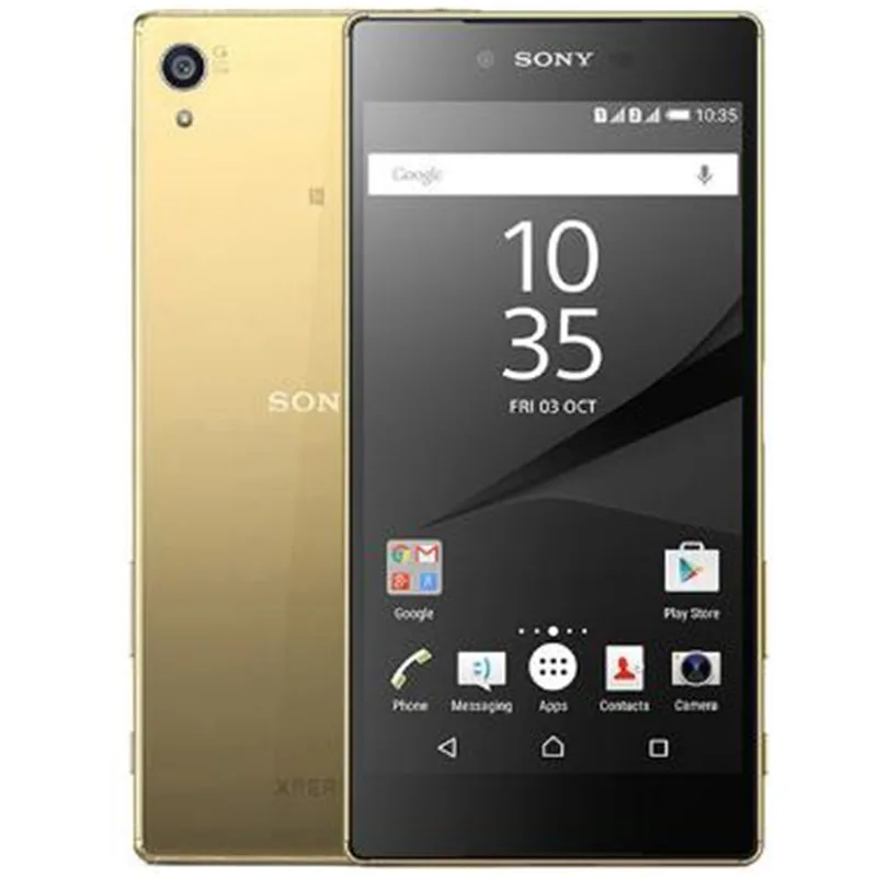 Gold Разблокированный мобильный телефон sony Z5 Premium с двумя sim-картами E6883 Z5P 4G LTE 5," с отпечатком пальца Android, ОЗУ 3 Гб ПЗУ 32 ГБ, мобильный телефон - Цвет: Gold
