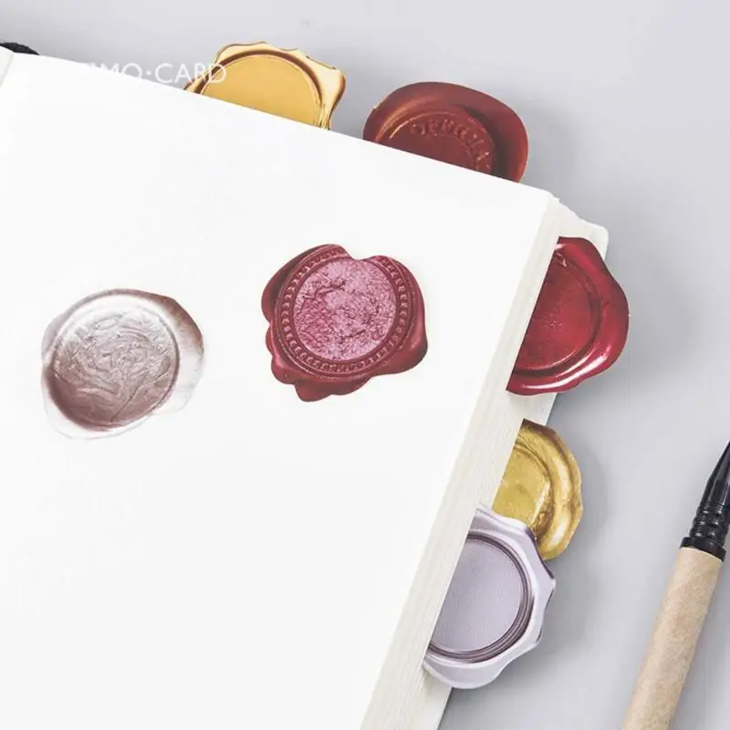 45 шт./лот винтажная восковая печать бумажная наклейка для творчества дневник