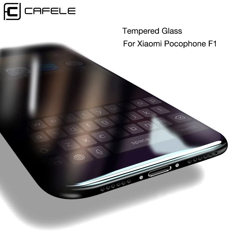 CAFELE 2.5D защита для экрана Xiaomi Pocophone F1 закаленное стекло твердость 9H HD Прозрачная