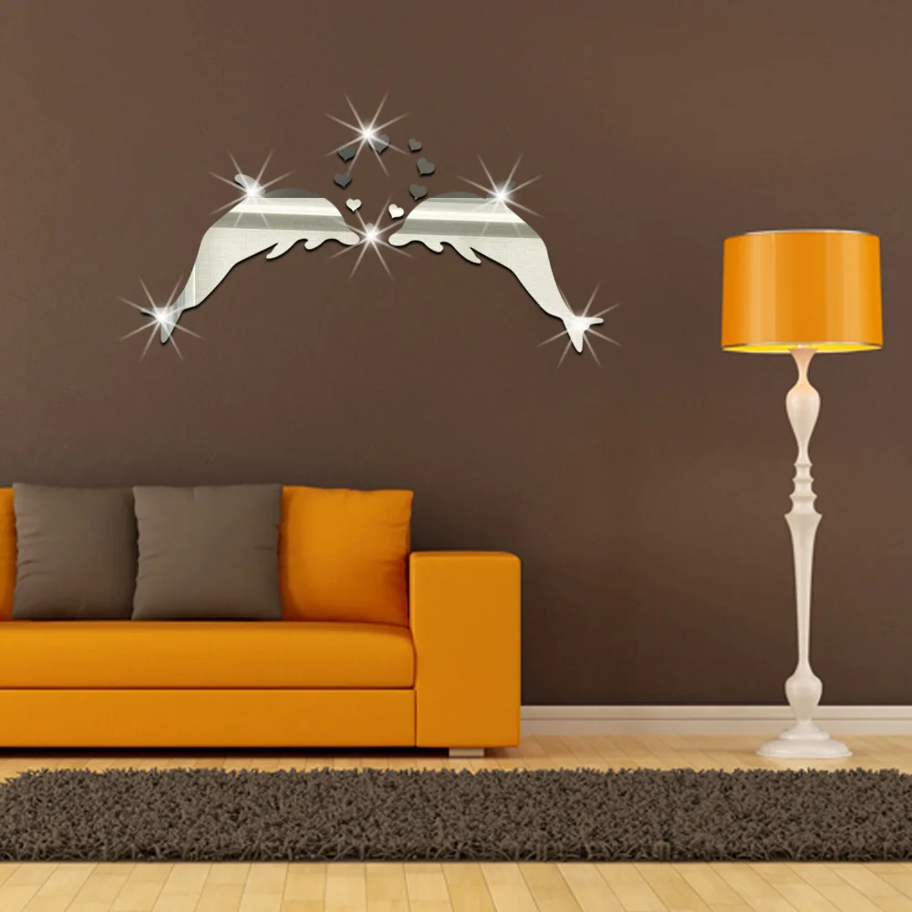 Зеркальная настенная паста Funlife дельфин парная зеркальная новое украшение для