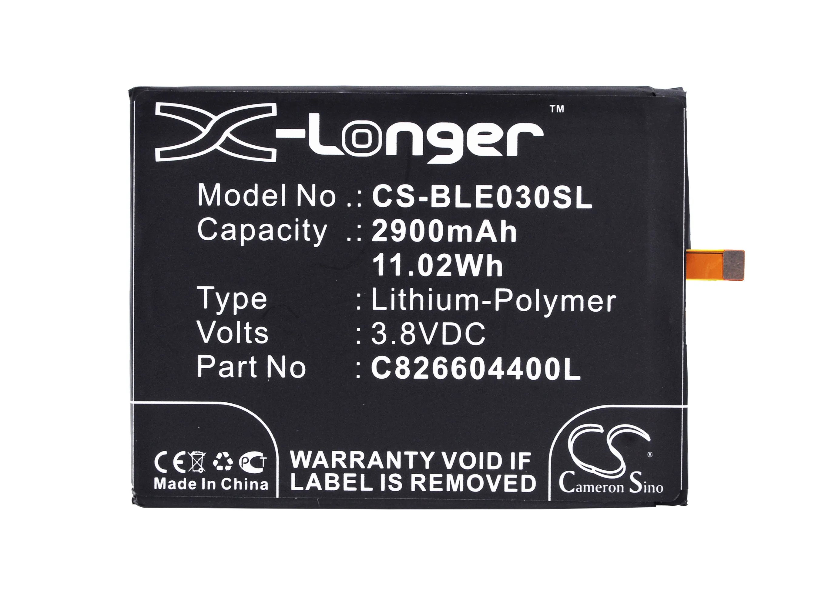 Cameron Sino 2900 мАч аккумулятор C826604400L для BLU E010Q E030US Energy X Plus BP 401B BOWAY U11|cameron sino|battery forcameron