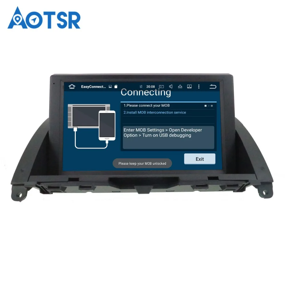 Aotsr Android 8 0 автомобиля gps Navi для Mercedes Benz C Class W204 C200 2007 ~ 2014 радио аудио и видео