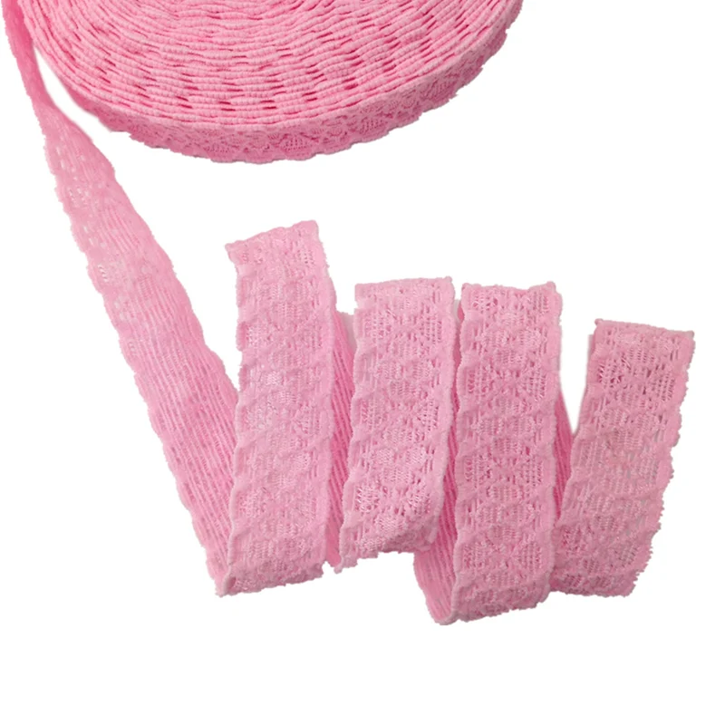 5Yards 5/8 Lace trim elastic bands DIY Headband Girls Ponytails decoration Accessories