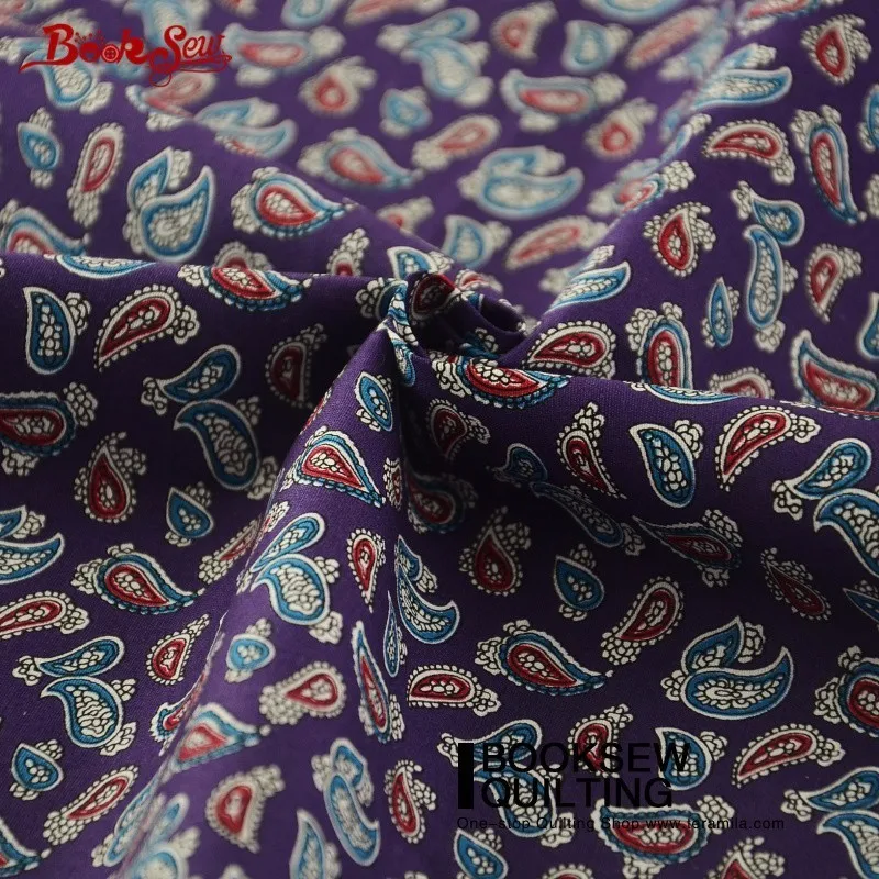 Booksew хлопок поплин Ткань Новинка Постельные принадлежности Шет фиолетовое