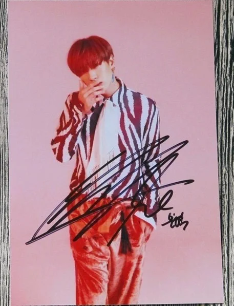 Ручная подписка S.J Super Junior EunHyuk Eun Hyuk фото с автографом repackage 6 дюймов 04042017a