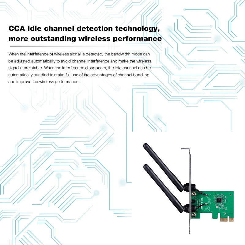 PCI E беспроводная WiFi антенна адаптер Wifi 300 Мбит/с сетевая карта для настольного ПК
