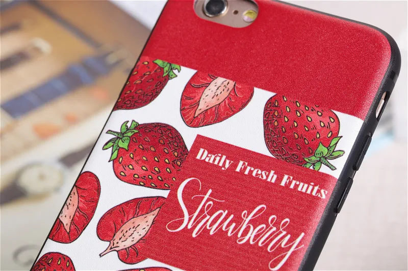 Cute Cartoon Fruits Watermelon Banana Soft Slim Coque Cases for Apple iPhone 6 6s Phone Case Silicone Capa Cover IPhone |