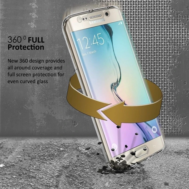 360 Полное покрытие тонкий прозрачный мягкий ТПУ чехол для телефона SAMSUNG S9 Note 8 S8 Plus