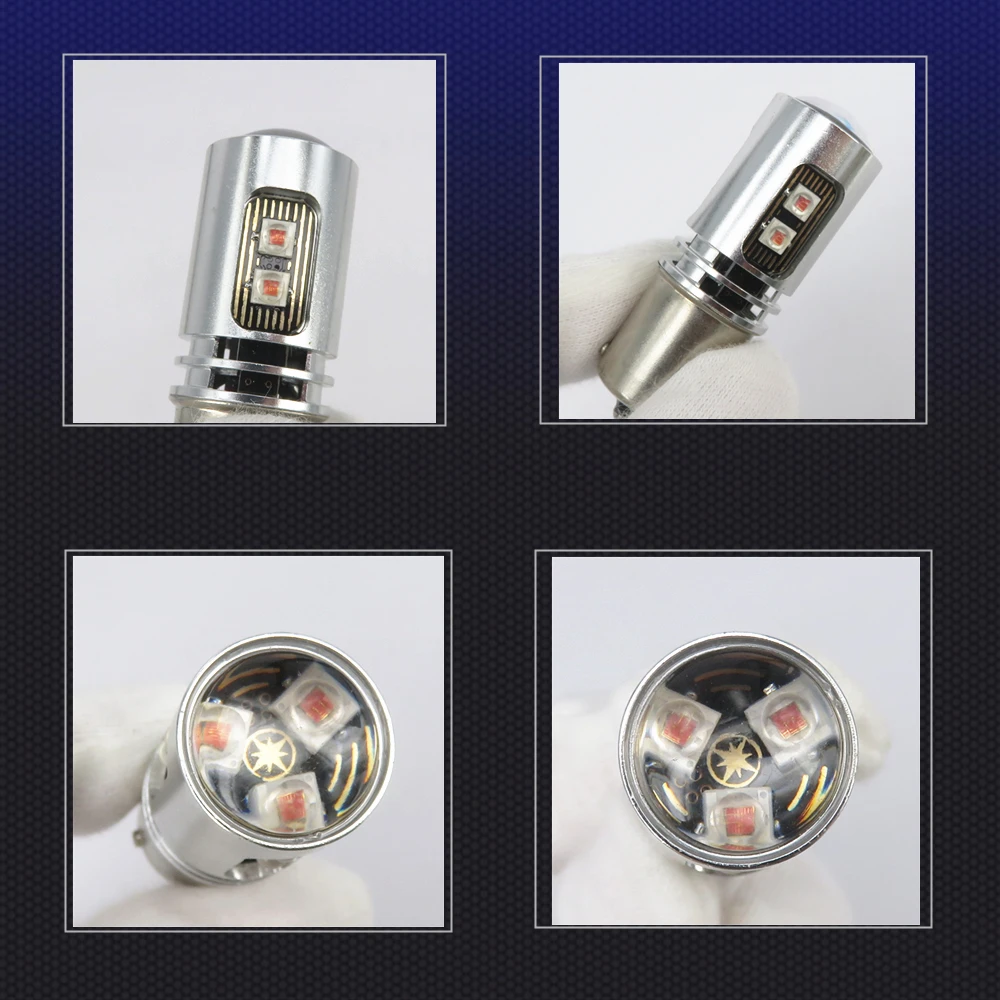 WLJH Canbus Error Free Ba15S P21W 1156 7506 / Bau15S Py21W 7507 Светодиодная лампа 1200 люмен сигнала поворота