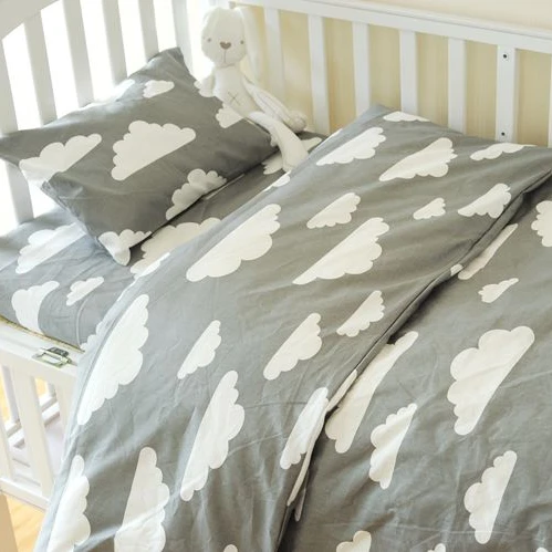 Милый набор постельных принадлежностей для детской кроватки 120*60 см 130*70 100% хлопок