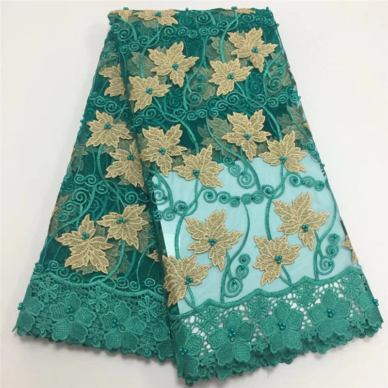 Новейшие тюлевые ткани кружево 2019 нигерийские кружева африканская Белая