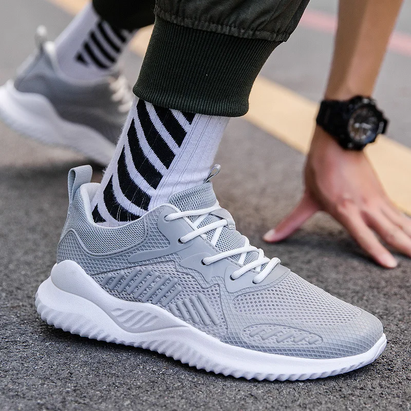 INS Spring Summer Fashion Fly Weave Sneakers Lighted Breathable Men Casual Shoes Jogging Tenis Masculino Sneaker | Обувь
