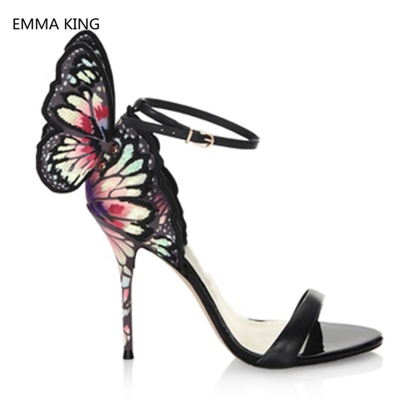 Женские сандалии гладиаторы на высоком каблуке украшенные кристаллами и